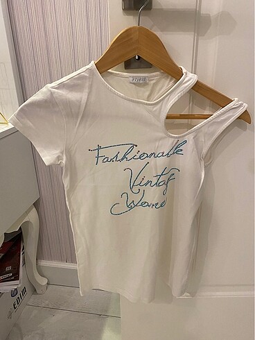 Kız Çocuk Tyess Marka Kol Detaylı Tshirt