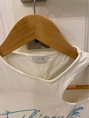 11-12 Yaş Beden Kız Çocuk Tyess Marka Kol Detaylı Tshirt