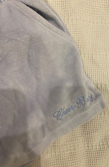 s Beden Bershka Açık Mavi Kadife Şort