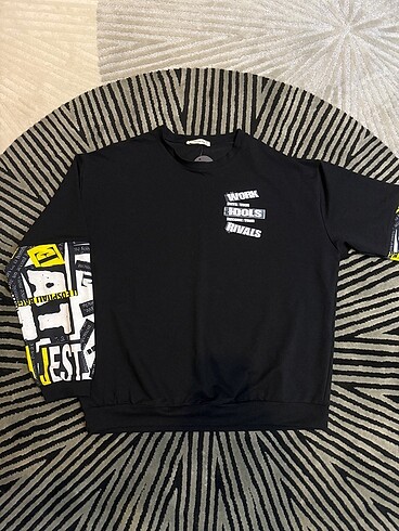 Diğer Kolları desenli sweatshirt