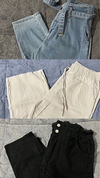 3 adet pantolon