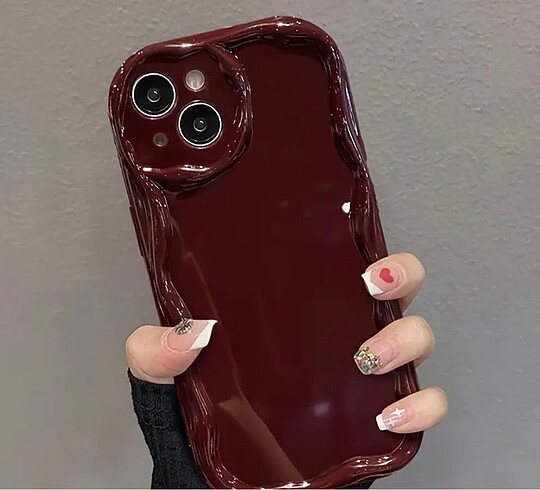 14 pro max bordo telefon kılıfı