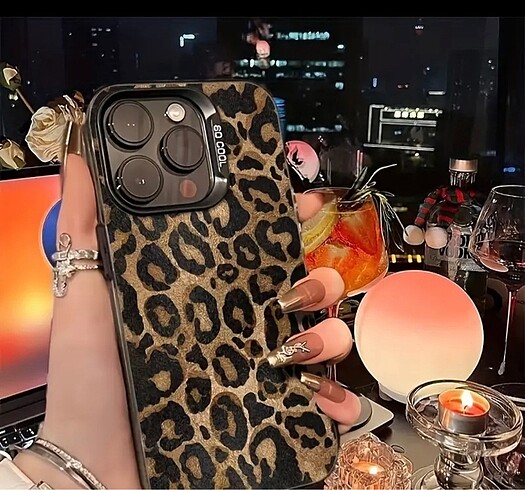 İphone 14 leopar telefon kılıfı