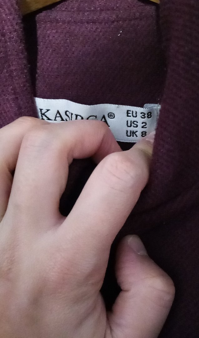 Bordo Renk Kaban Pardesü - Görsel 3