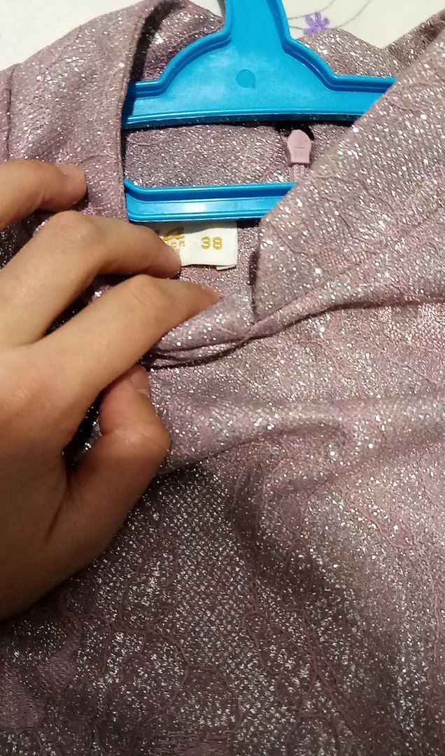 Pembe Parlak Önü Kısa Arkası Uzun Elbise - Görsel 4