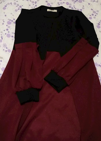 Bordo Siyah Uzun Kollu Ceket - Görsel 2