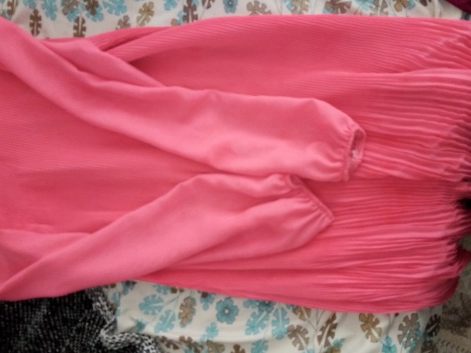 Pileli Şifon Uzun Kollu Tunik - Görsel 2