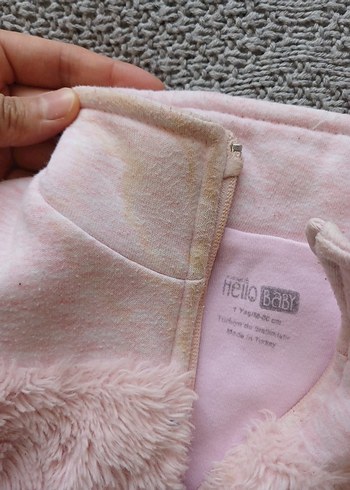 Kız Çocuk Pembe Kürklü Dik Yaka Yelek - Görsel 5