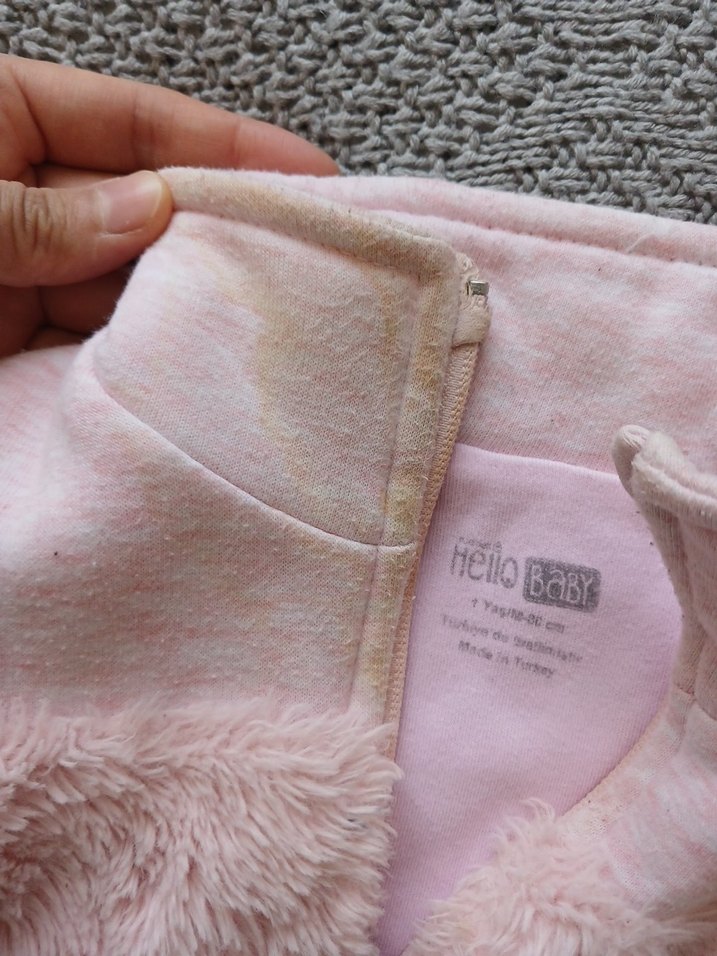 Kız Çocuk Pembe Kürklü Dik Yaka Yelek - Görsel 5