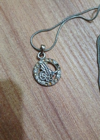 Bohem Gri Yılan Desenli Uzun Zincir Kolye - Görsel 2