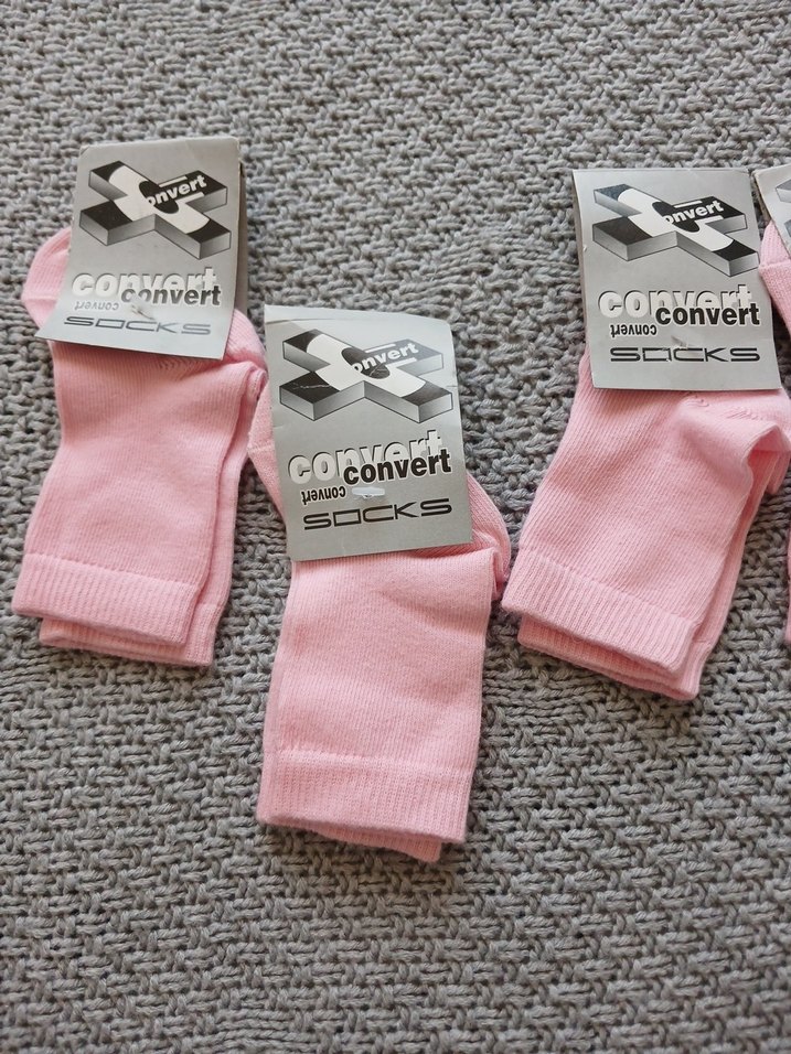 Kız Çocuk Pembe Pamuklu Çorap 5'li Paket - Görsel 2