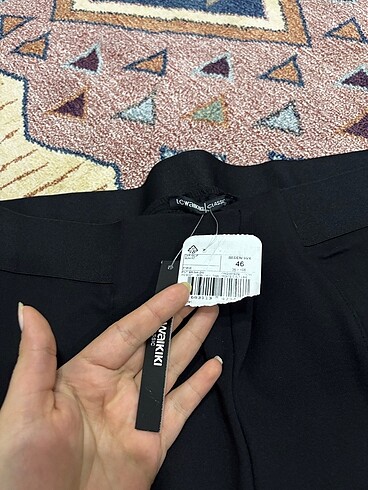 46 Beden Siyah kumaş pantolon
