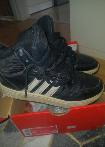 Adidas Orjinal Adidas Siyah Deri Bilekli Sneaker 37 Numara