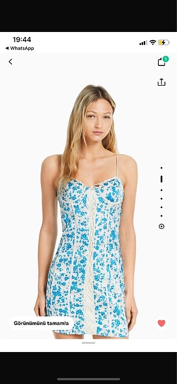 xs Beden Bershka Elbise