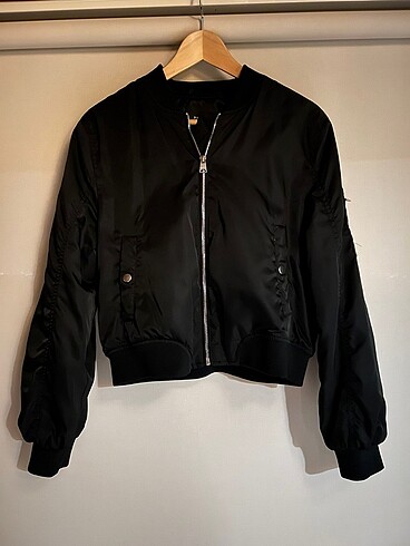 Bomber ceket siyah Pull and Bear