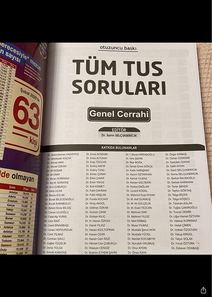 KLİNİSYEN TÜM TUS SORULARI GENEL CERRAHİ - Görsel 2