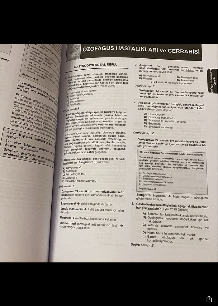 KLİNİSYEN TÜM TUS SORULARI GENEL CERRAHİ - Görsel 3