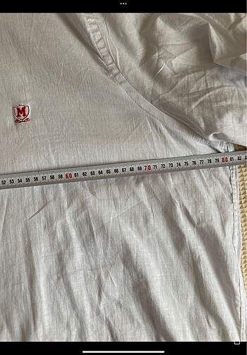 MODEXL BÜYÜK BEDEN BEYAZ KETEN GÖMLEK - Görsel 5