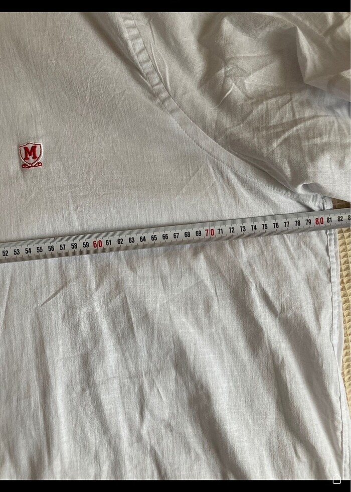 MODEXL BÜYÜK BEDEN BEYAZ KETEN GÖMLEK - Görsel 5