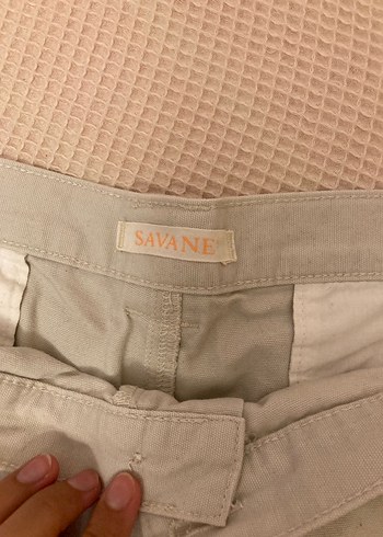 SAVANE Bej Rahat Kesim Kısa Erkek Şort - Görsel 2