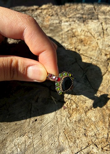 Taşlı Bohem Kadın Yüzük - Görsel 5