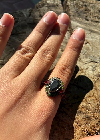 Taşlı Bohem Kadın Yüzük - Görsel 4