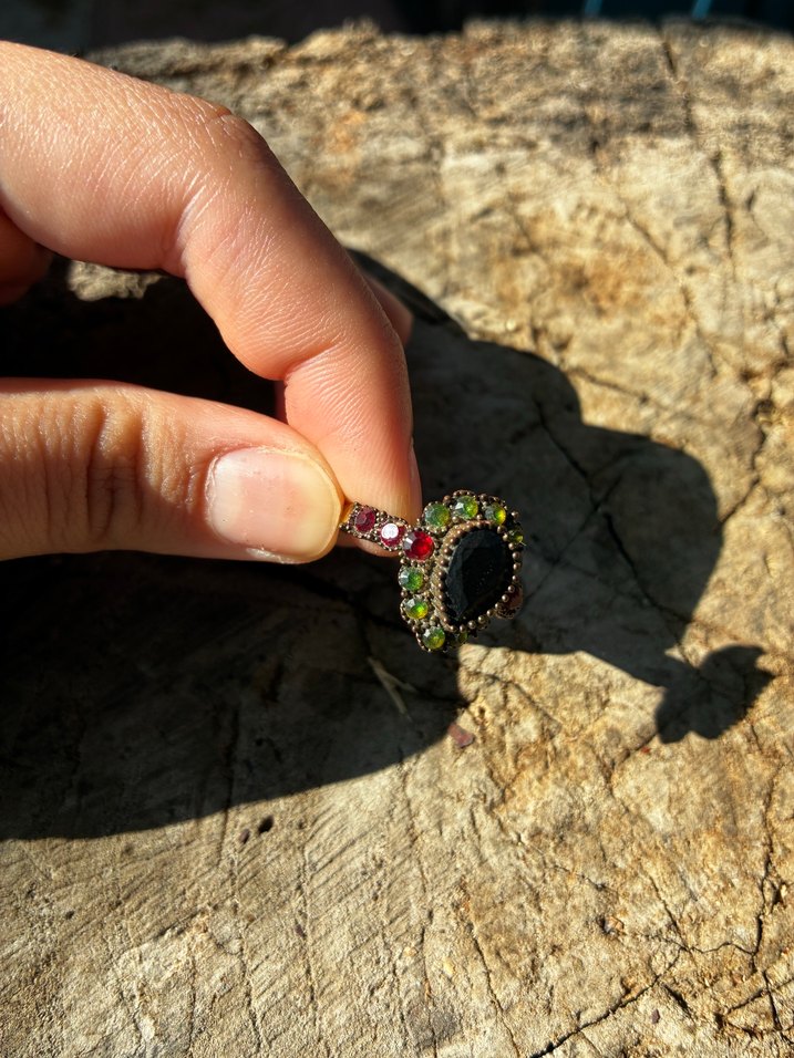 Taşlı Bohem Kadın Yüzük - Görsel 5