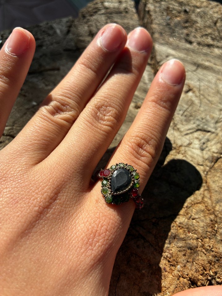 Taşlı Bohem Kadın Yüzük - Görsel 4