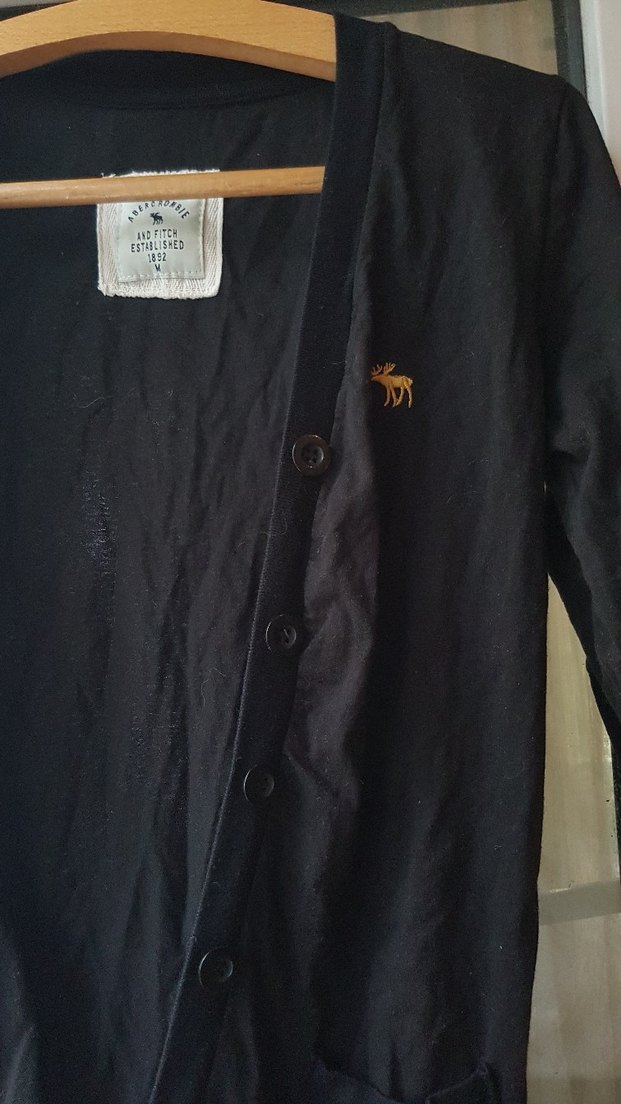 Düğmeli Siyah yarim kollu Midi Hirka Ceket - Görsel 2