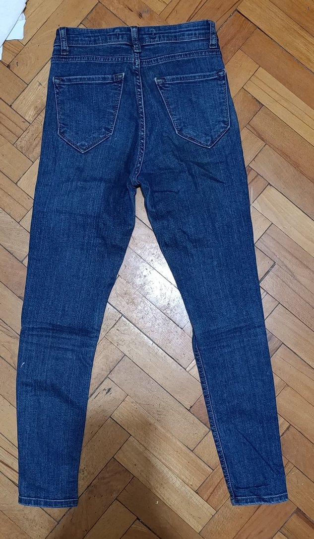 Koyu mavi Skinny Jean - Görsel 2