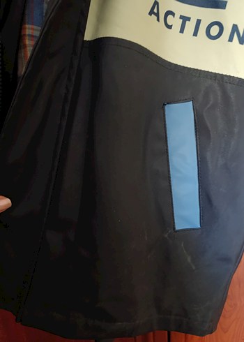 Erkek Çocuk Mavi Düğmeli Street Wear Mont - Görsel 11