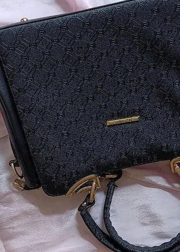 Klasik Siyah Deri Kadın Çanta - Görsel 2