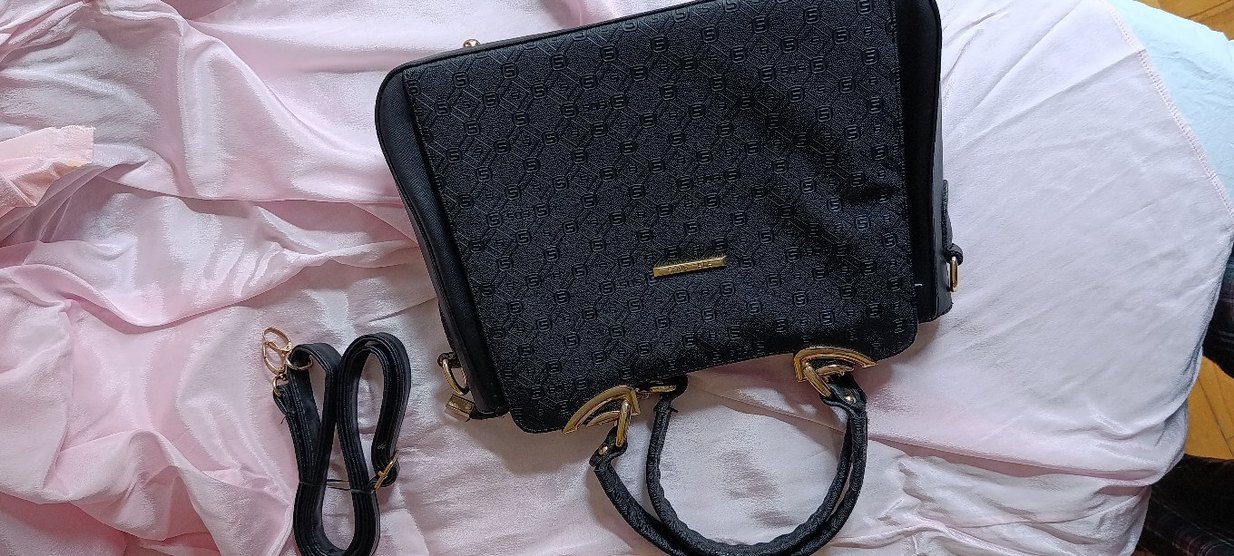 Klasik Siyah Deri Kadın Çanta - Görsel 2