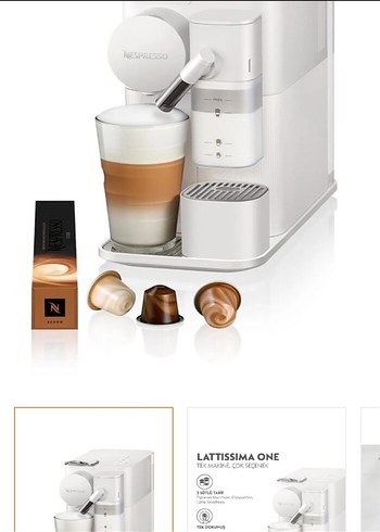Nespresso Lattissima One Beyaz Kahve Makinesi