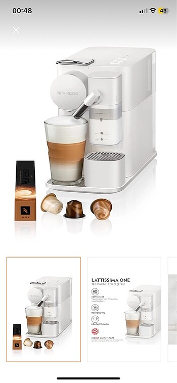 Nespresso kapsül kahve makinesi