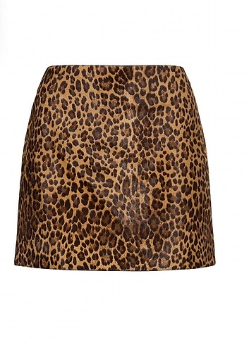 Michael Kors Mıchael Kors dana derisi Leopar etek