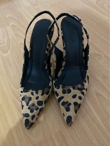 Leopar desenli Stiletto