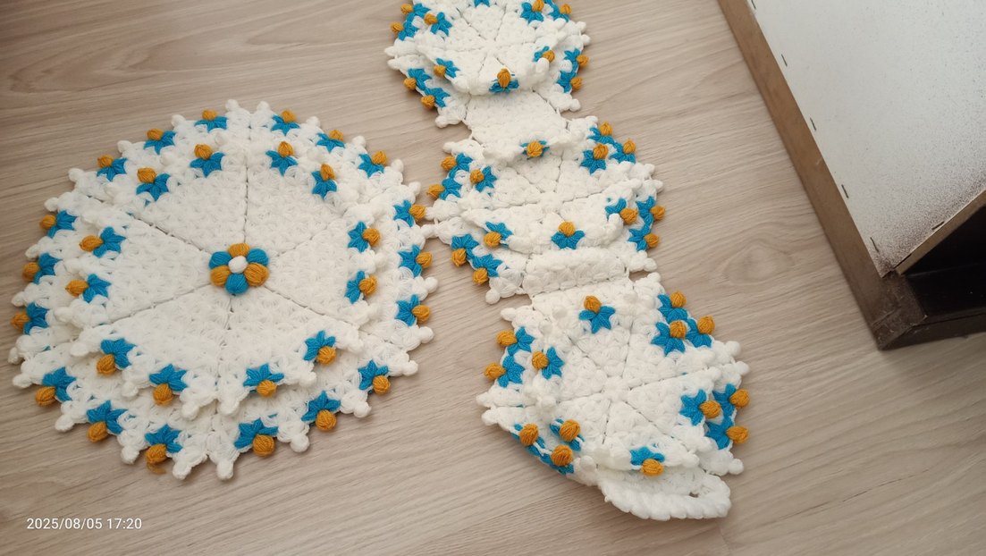 Çiçek Desenli Çok Renkli Banyo Süngeri - Görsel 2