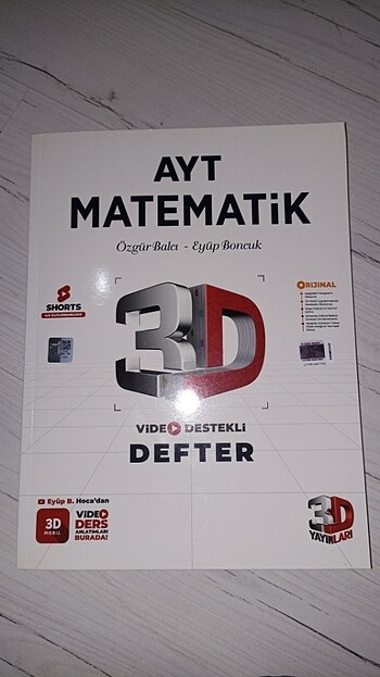 Ayt matematik 3d video ders defteri