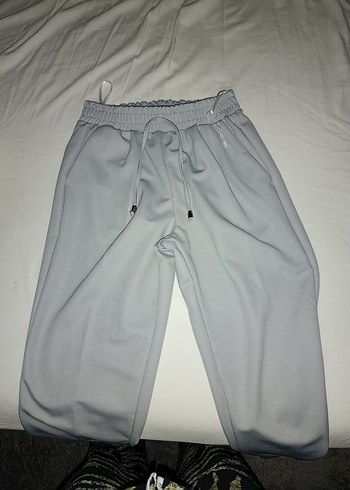 Gri Midi Kadın Kumaş Pantolon - Görsel 3