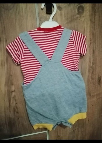 Çizgili ve Dinozorlu Bebek Tulum - Görsel 2