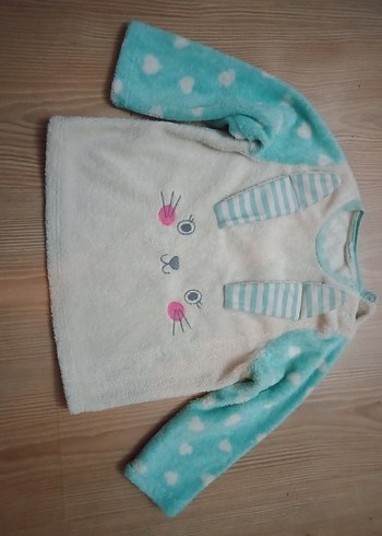 Kız Çocuk Pamuklu Uzun Kollu Baskılı pijama
