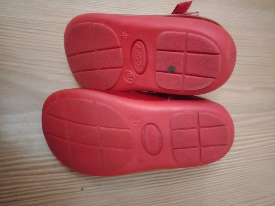 Kız Çocuk Kırmızı Rugan Babet Ayakkabı - Görsel 3