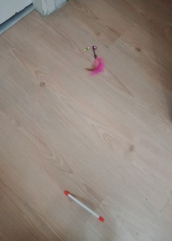 Renkli Tüylü Kedi Oyuncağı - Görsel 3