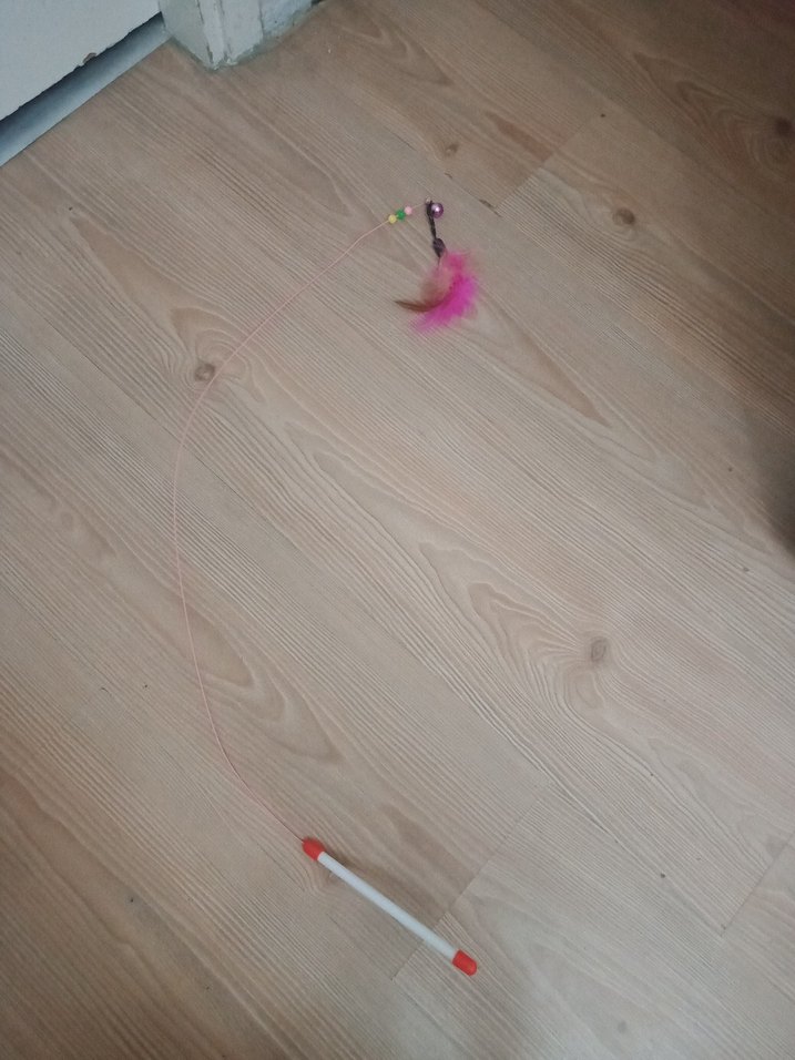 Renkli Tüylü Kedi Oyuncağı - Görsel 3