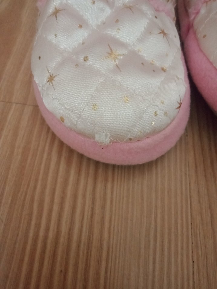 Kızlar için Pembe Sıcak Nakışlı Ev Terliği - Görsel 2