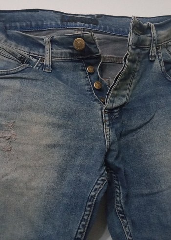 Gri Mavi Kot Pantolon - Görsel 2