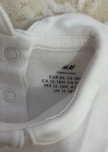 Bebek Kız Beyaz Uzun Kollu Yakalı Body - Görsel 2