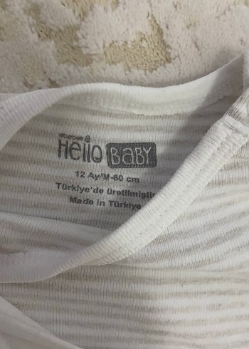 Uzun Kollu Pamuklu Bebek Body 2'li Set - Görsel 3