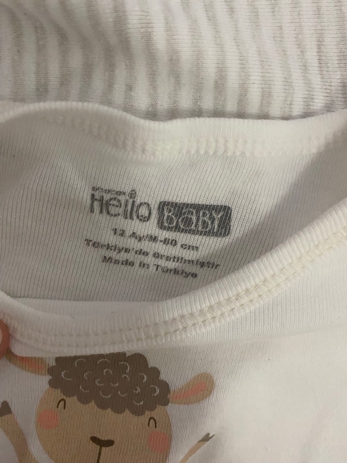 Uzun Kollu Pamuklu Bebek Body 2'li Set - Görsel 2